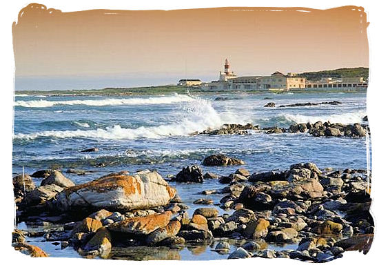 View towards the lighthouse at the Agulhas National Park