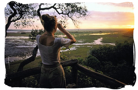 View across Lake St Lucia from Dugandlovu Rustic Camp, False Bay Park - Heritage Sites in South Africa, Nature Reserves of South Africa