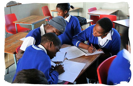 Young Xhosa students at work - Xhosa Tribe, Xhosa Language and Xhosa Culture in South Africa