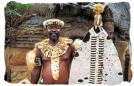  inDuna in full regalia, Zulu name for a chief or a commander of a group of warriors appointed by the king 